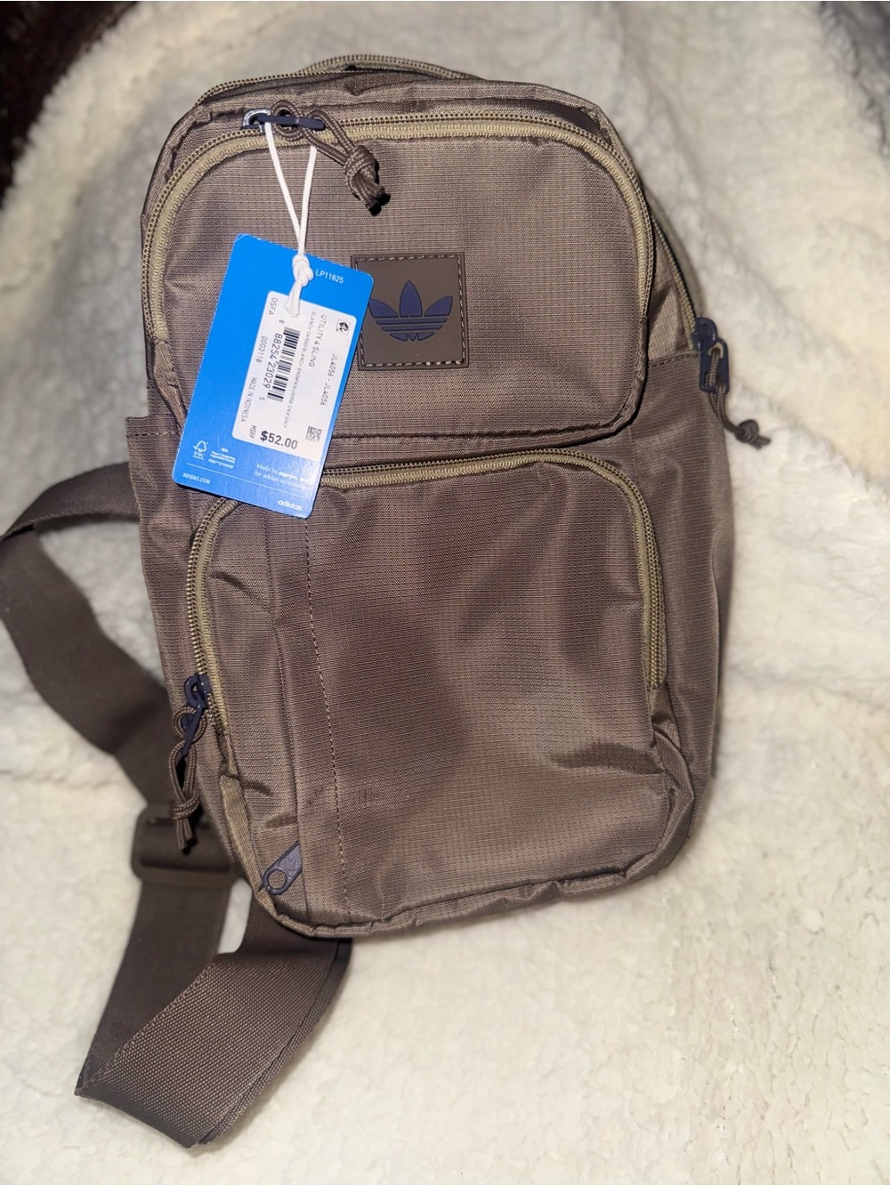 adidas Taupe Men’s Sling Belt Bag
